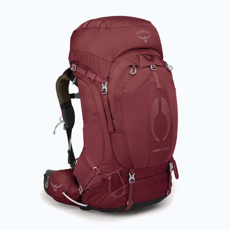 Dámský trekový  batoh Osprey Aura AG 65 l XS-S berry sorbet red 2
