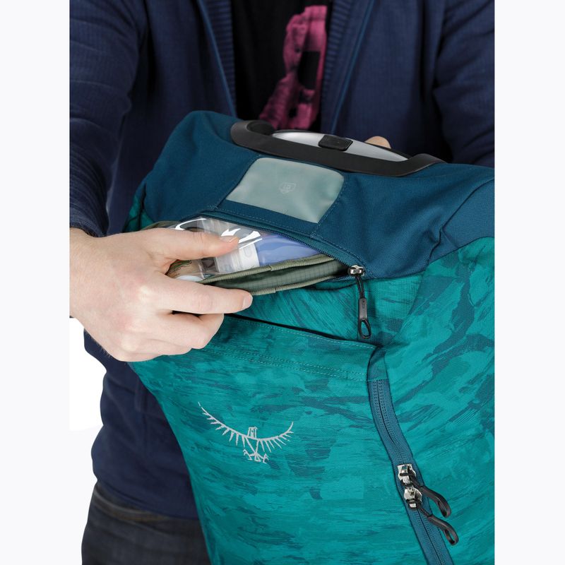 Cestovní taška Osprey Daylite Carry-On Wheeled Duffel 40 l palm foliage print 10