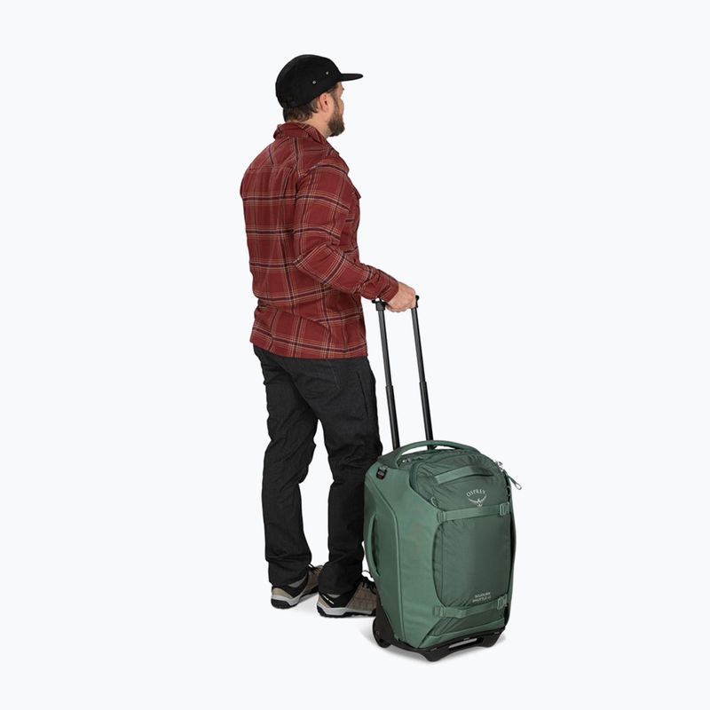 Cestovní kufr Osprey Shuttle 45 l koseret green 7