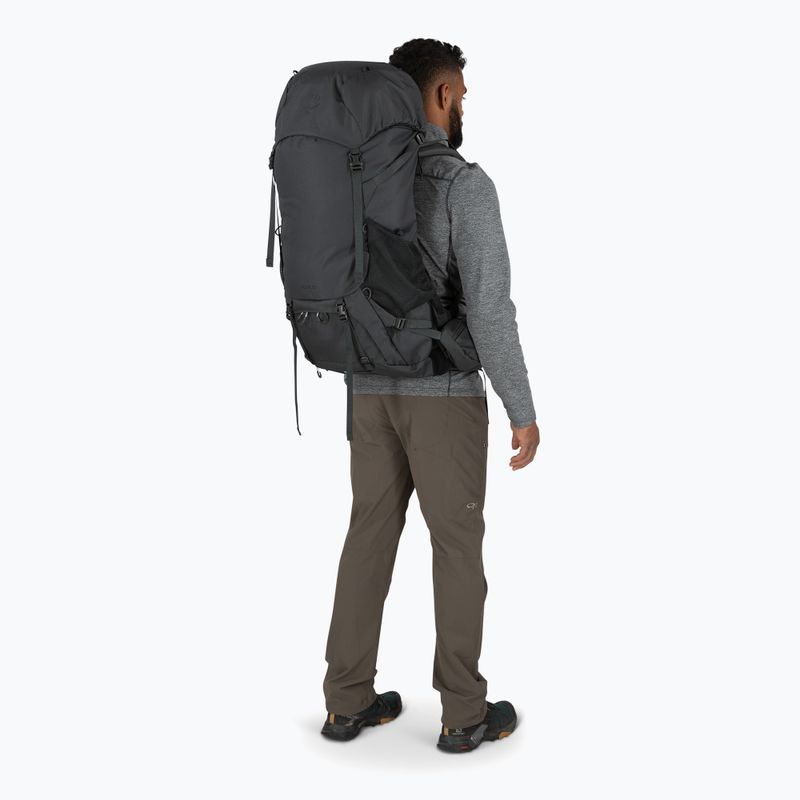 Pánský trekingový batoh Osprey Rook 50 l dark charcoal / silver lining 5