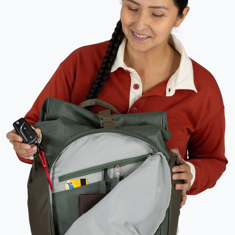 Městský batoh Osprey Transporter Roll Top 30 l pine leaf 14