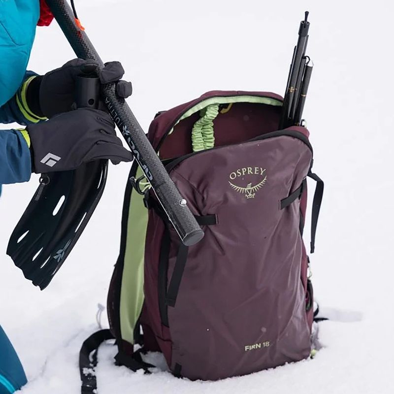 Batoh  Osprey Firn 18 l elderberry purple/peppermint green 13