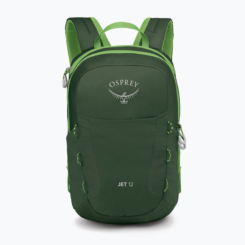 Dětský turistický batoh Osprey Jet 12 l green canopy/limeline green