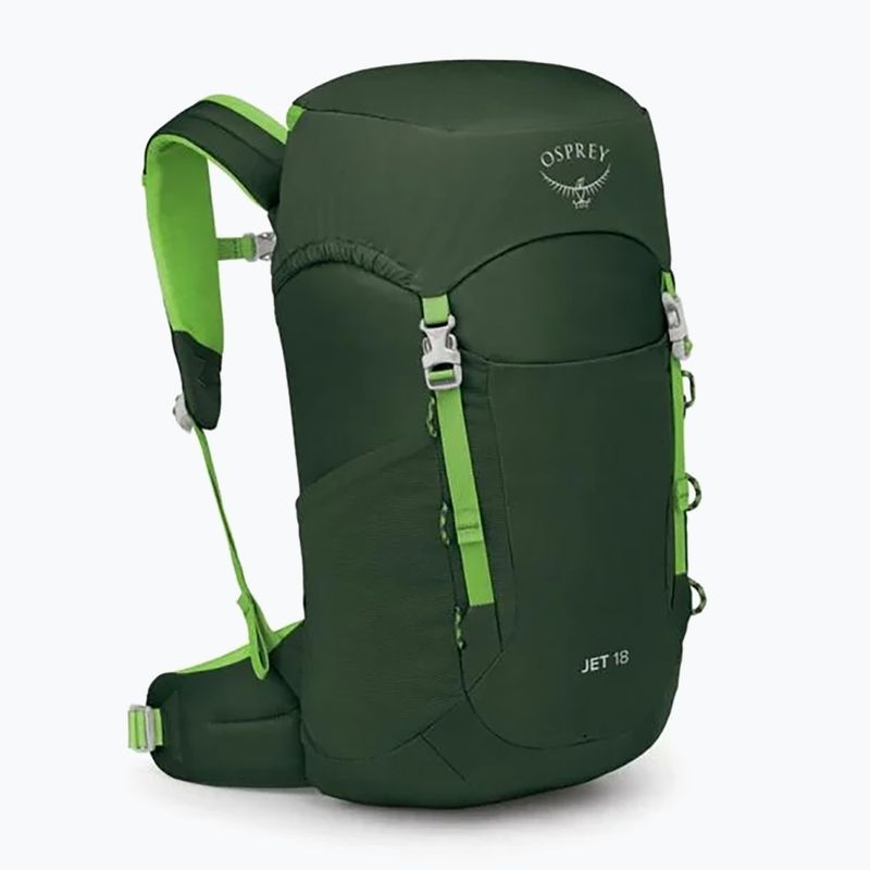 Dětský turistický batoh Osprey Jet 18 l green canopy/ limeline green  3