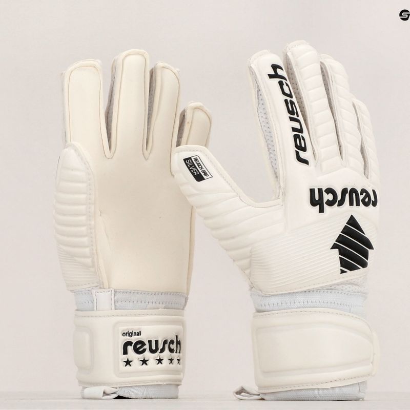 Dětské brankářské rukavice Reusch Legacy Arrow Silver Junior bílé 5372204-1100 10