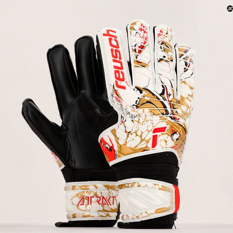 Reusch Attrakt Solid brankářské rukavice bílé 5370515-1131 10