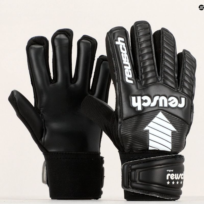 Dětské brankářské rukavice Reusch Legacy Arrow Solid Junior černé 5372504-7700 10
