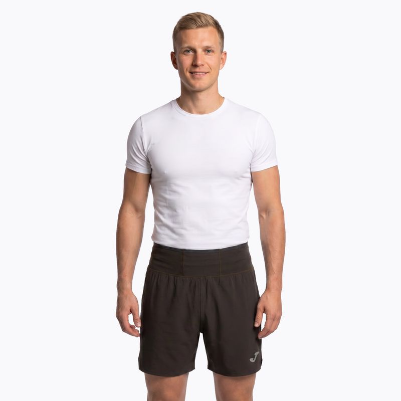 Pánské běžecké šortky Joma R-Combi khaki 5