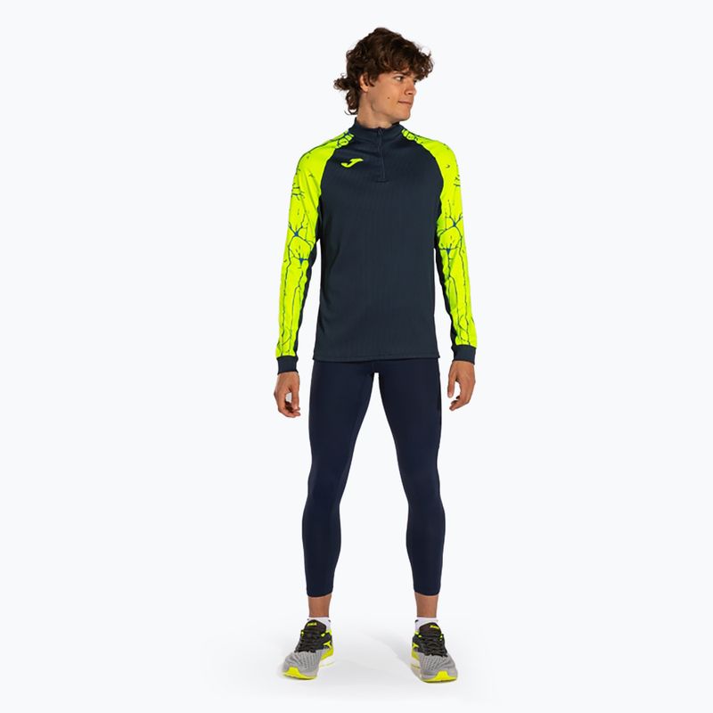 Pánská běžecká mikina Joma Elite IX fluor yellow 2