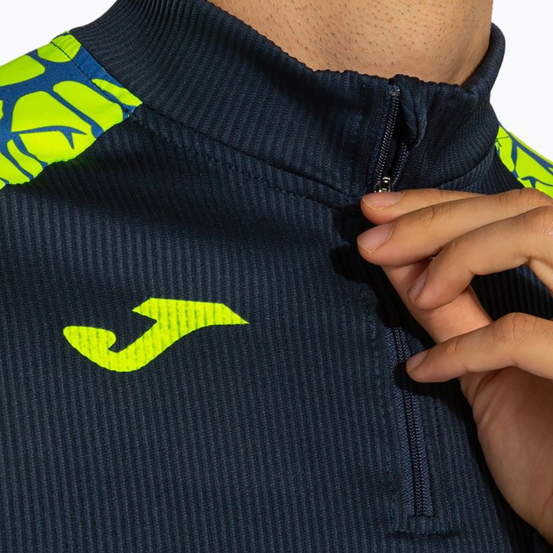 Pánská běžecká mikina Joma Elite IX fluor yellow 5