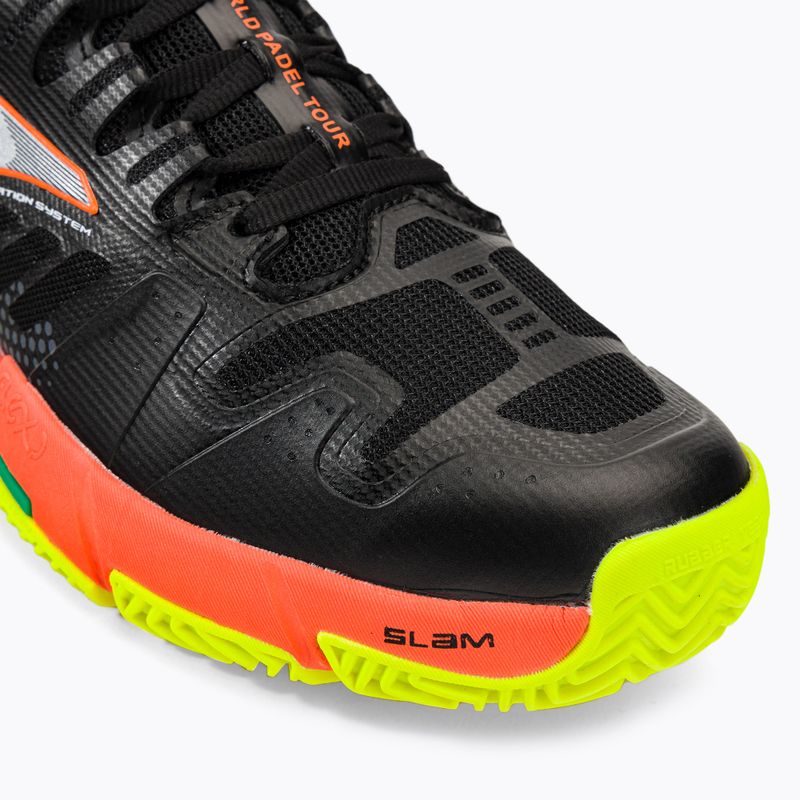 Joma T.Slam 2201 pánská tenisová obuv černo-oranžová TSLAMW2201P 7