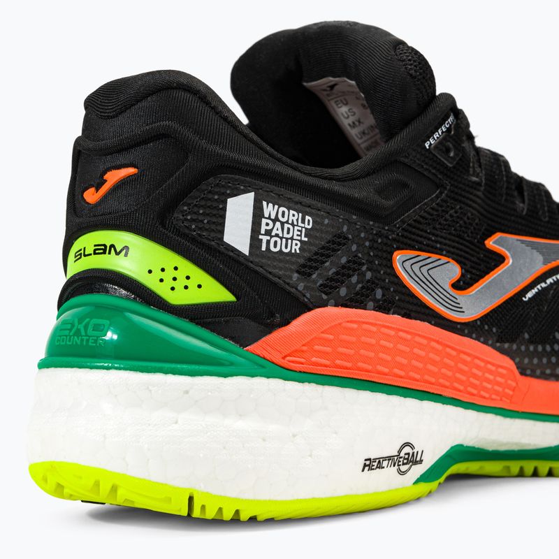 Joma T.Slam 2201 pánská tenisová obuv černo-oranžová TSLAMW2201P 8
