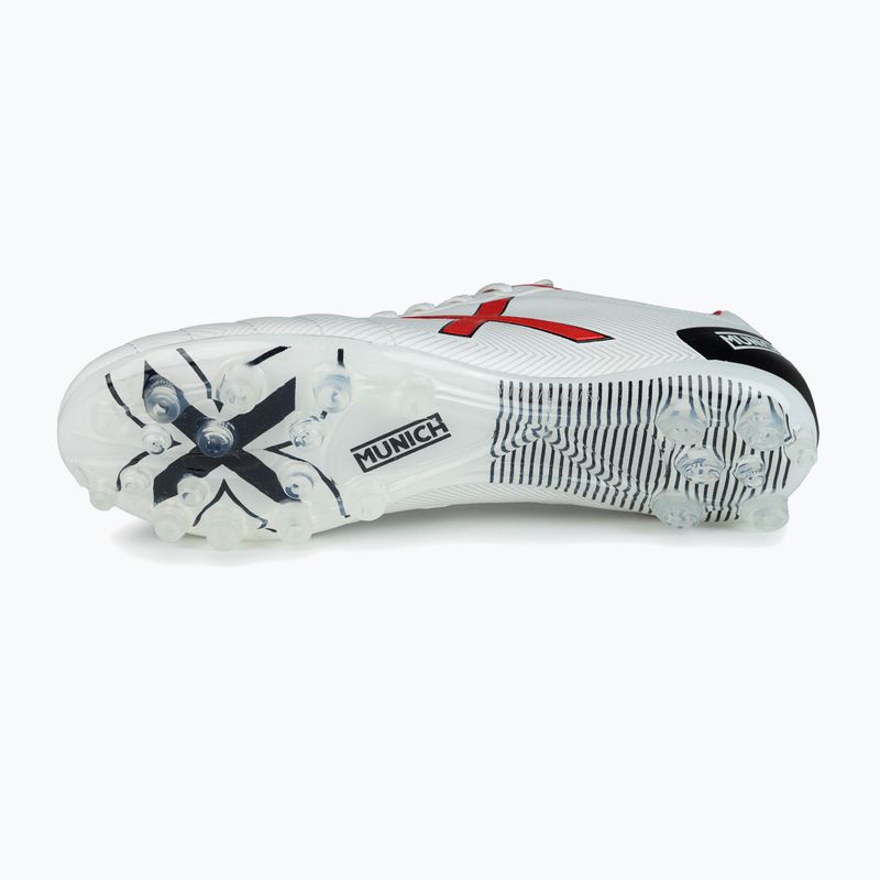 Kopačky MUNICH Arenga FG blanco/rojo 12