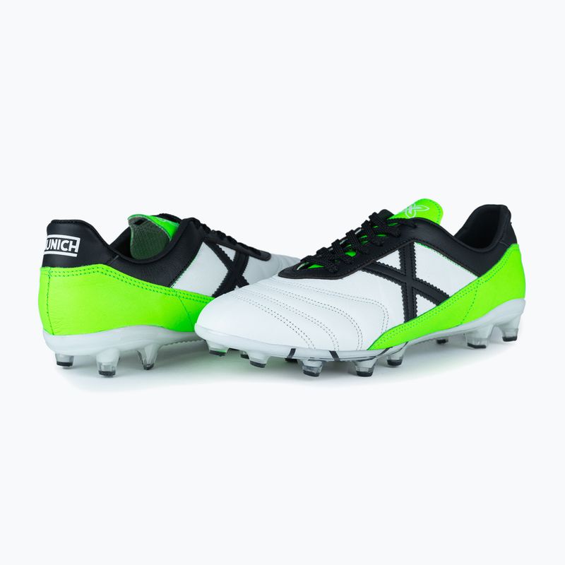 MUNICH Mundial 2.0 FG blanco/verde fotbalové boty 10