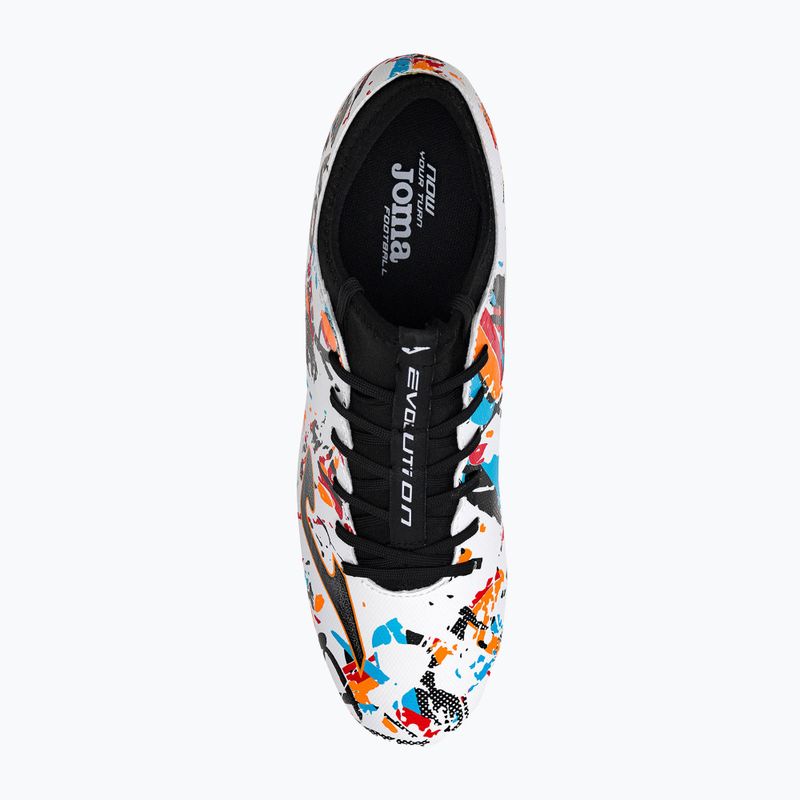 Joma Evolution FG pánské fotbalové boty white/black/orange 6