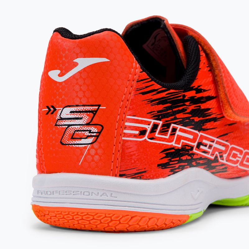 Dětské kopačky Joma Super Copa IN coral/green fluor 8