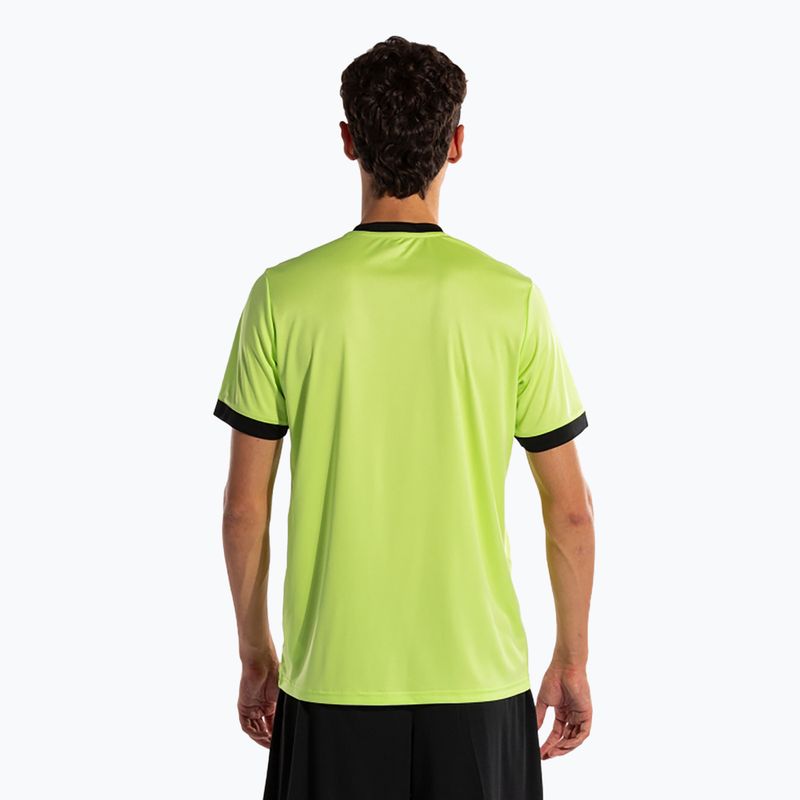 Pánské fotbalové tričko  Joma Court lime/black 3