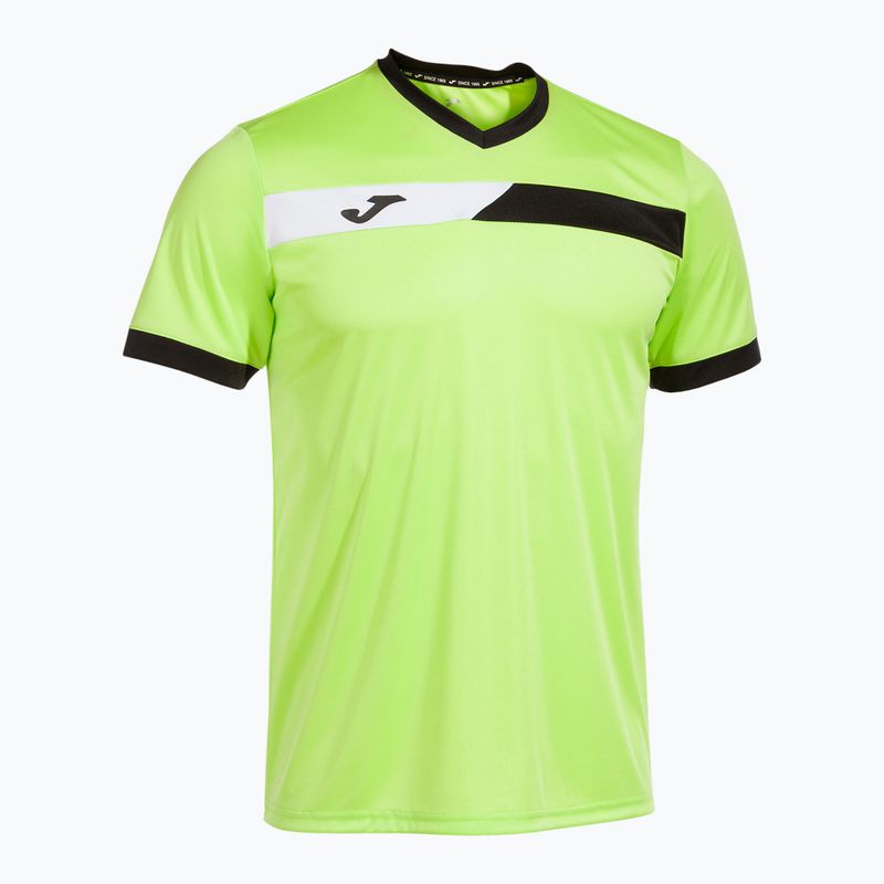 Pánské fotbalové tričko  Joma Court lime/black 5