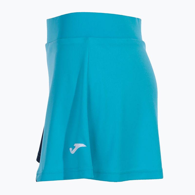 Dámská tenisová sukně Joma Montreal fluor turquoise/navy 10