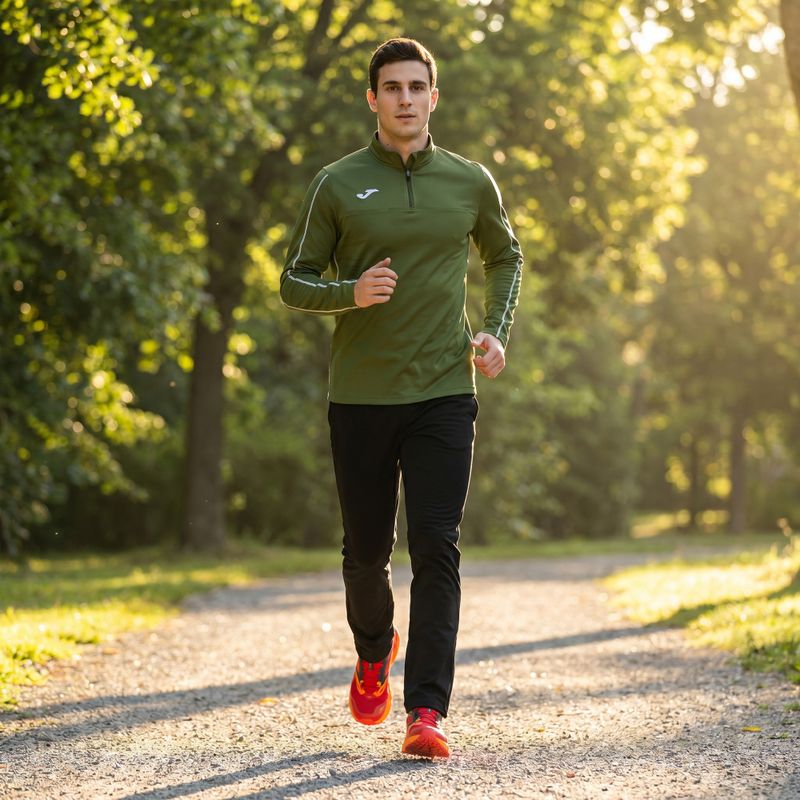 Pánská běžecká mikina Joma R-Trail Nature khaki 11