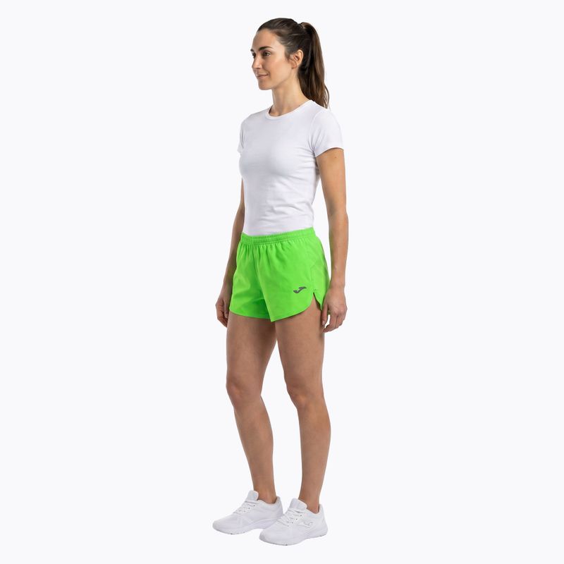 Běžecké šortky Joma Olimpia fluor green 3