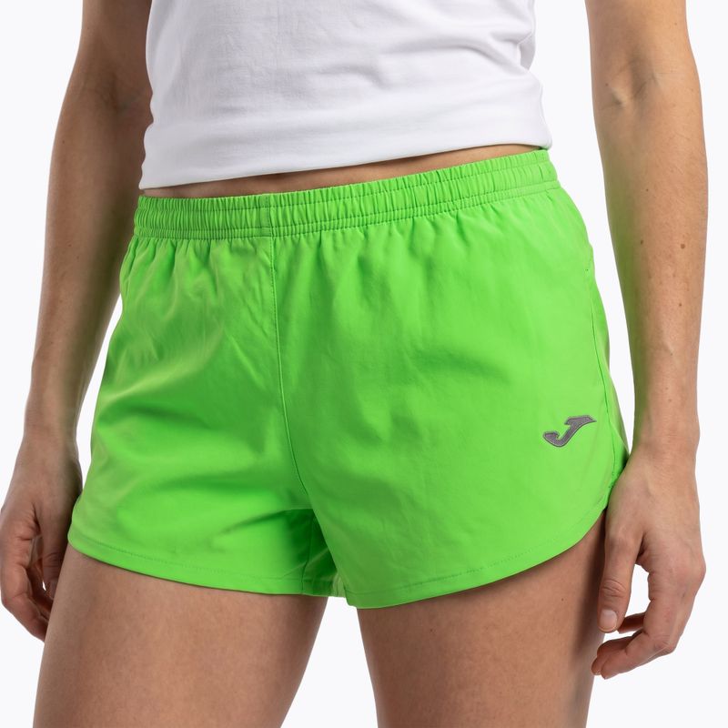 Běžecké šortky Joma Olimpia fluor green 5