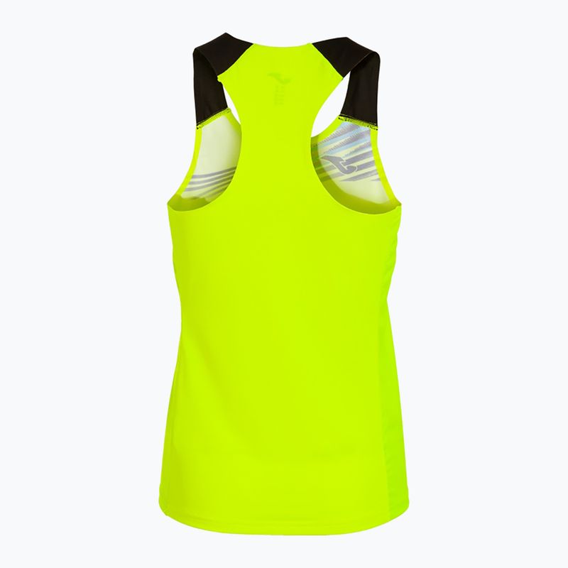 Dámské běžecké tílko tank top  Joma Elite X fluor yellow/black 2