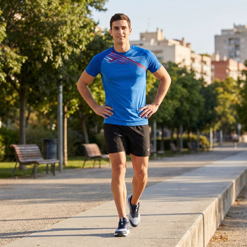 Pánské běžecké tričko Joma Elite X modré 103101.700 9