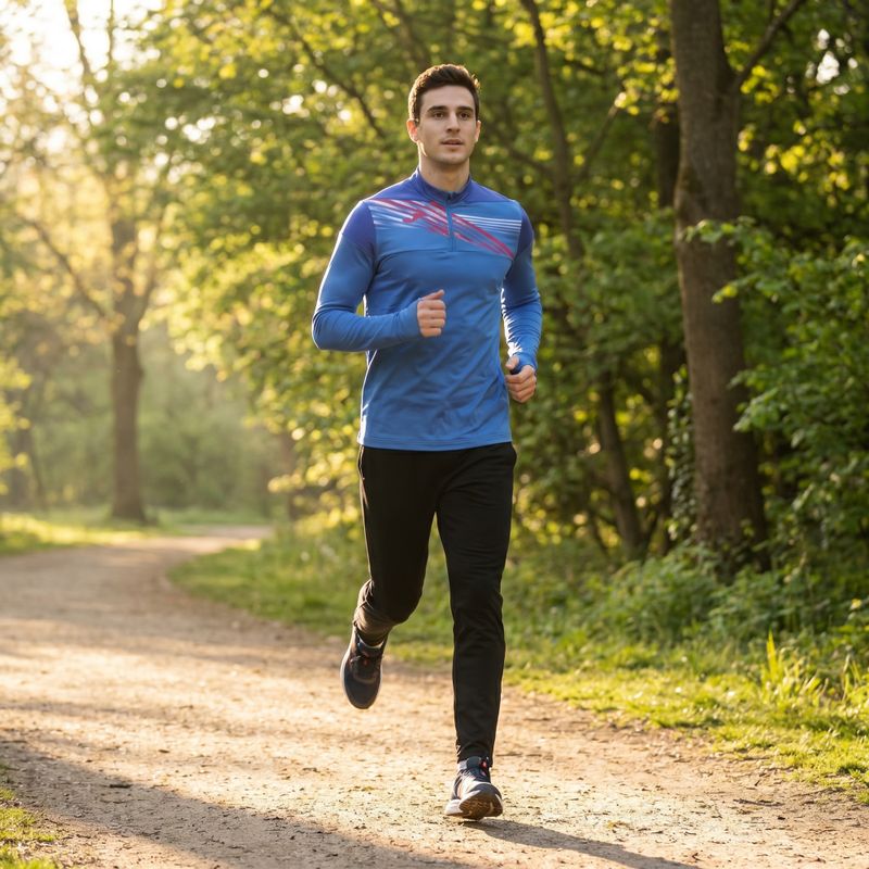 Pánská běžecká mikina Joma Elite X modrá 901810.700 11