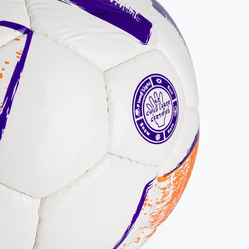 Fotbalový míč Joma Dali II white/fluor orange/purple rvelikost 3 3