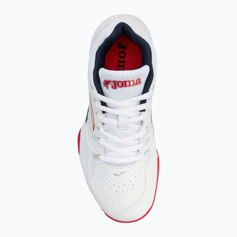 Dětské tenisové boty  Joma Master 1000 JR C white/red 5