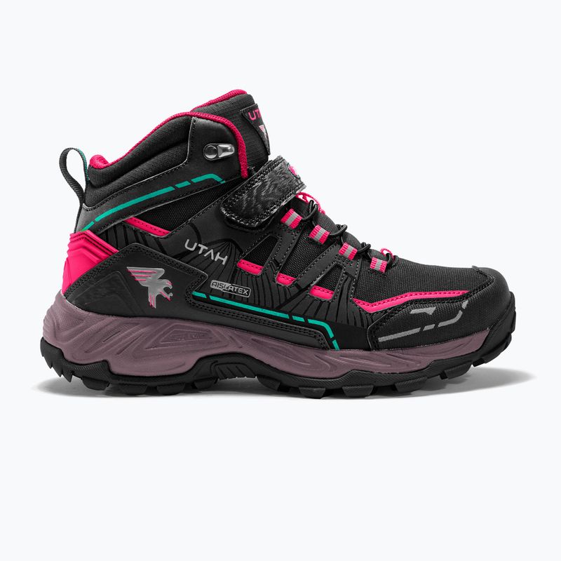 Dětské trekové boty Joma J.Utah Jr 2331 black/fuchsia 11