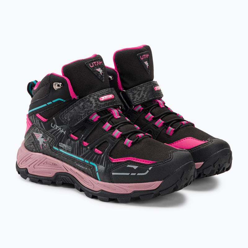 Dětské trekové boty Joma J.Utah Jr 2331 black/fuchsia 4