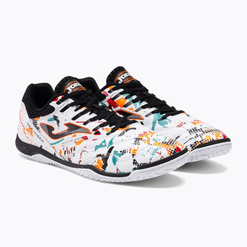 Pánské fotbalové boty Joma Maxima IN white/orange/red 5