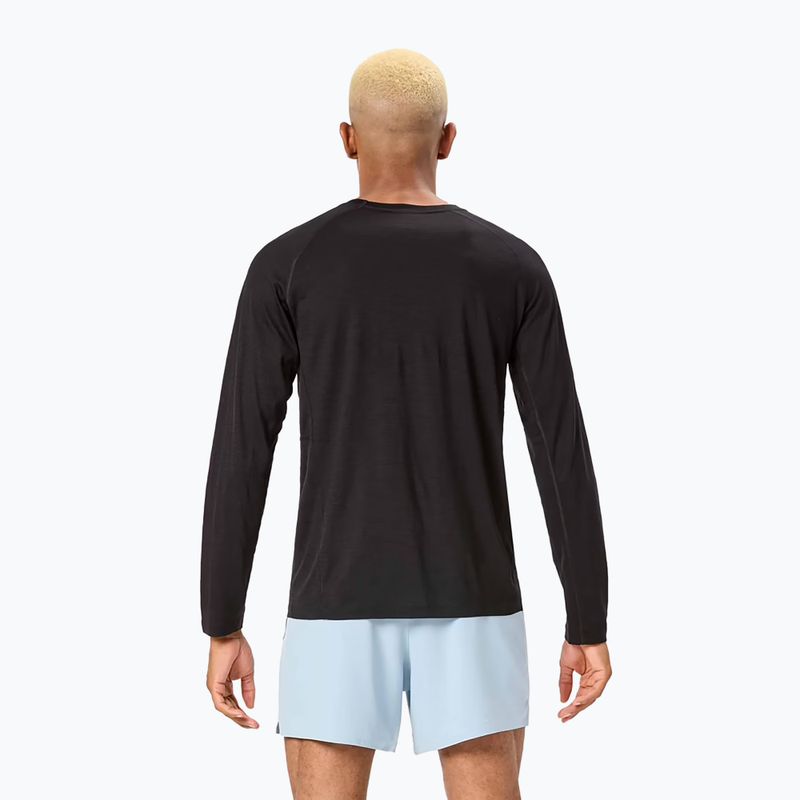 Pánské běžecké tričko Longsleeve NNormal Merino black 3