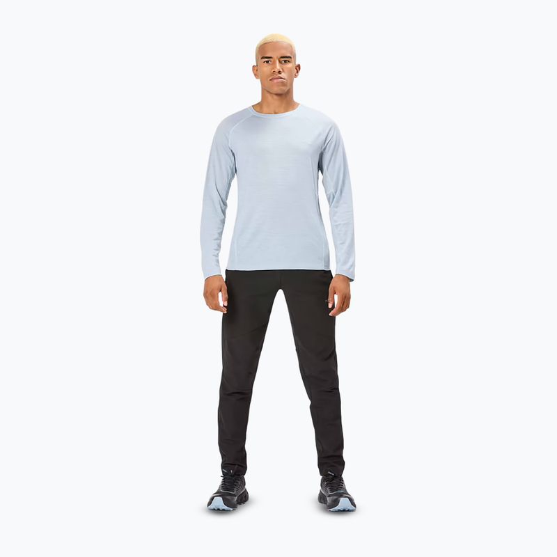 Pánské běžecké tričko Longsleeve NNormal Merino blue 2