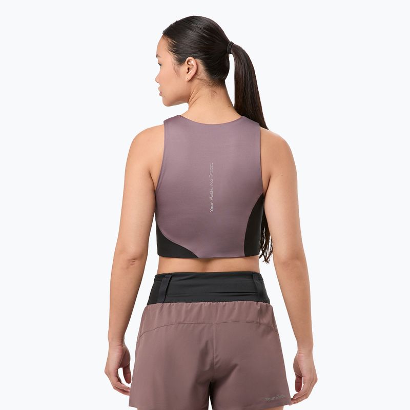 Dámské běžecké tílko tank topNNormal Trail Cropped Top purple 3