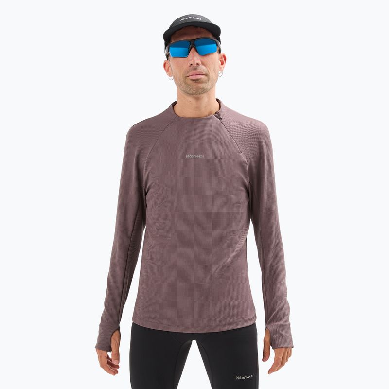 Pánské běžecké tričko longsleeve  NNormal Trail purple