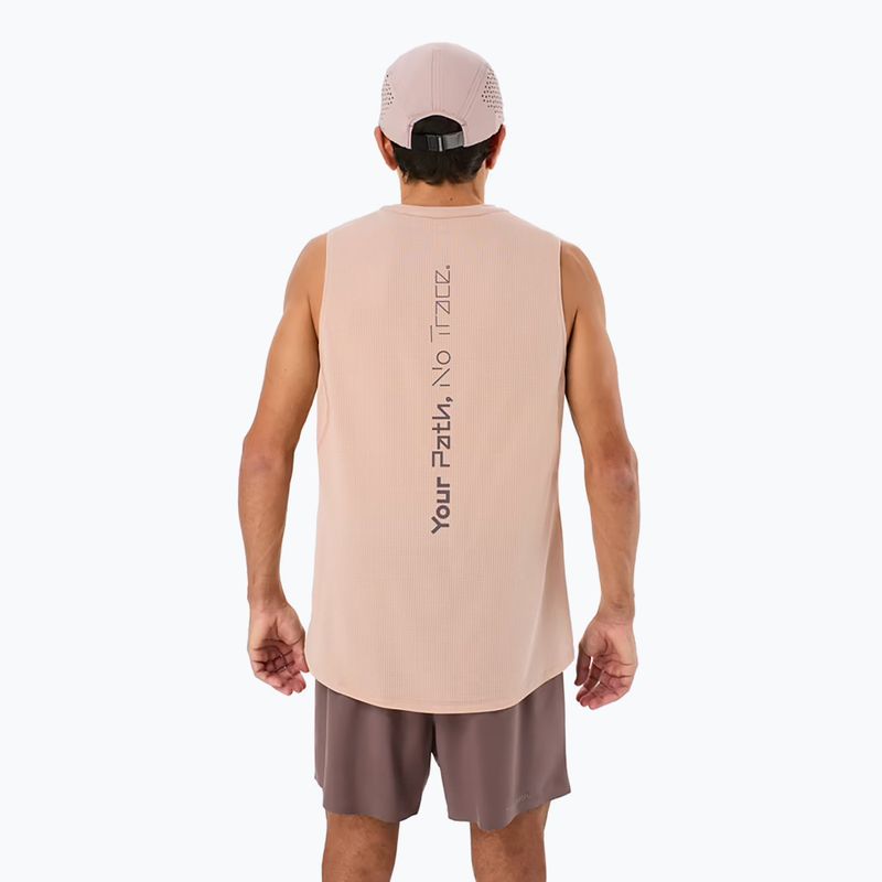 Pánské běžecké tričko NNormal Race Tank dusty pink 2