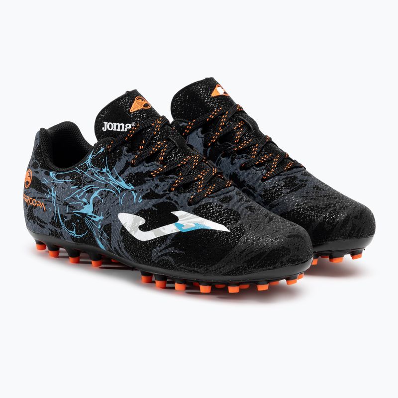 Dětské kopačky Joma Super Copa Jr AG black/turquoise 4