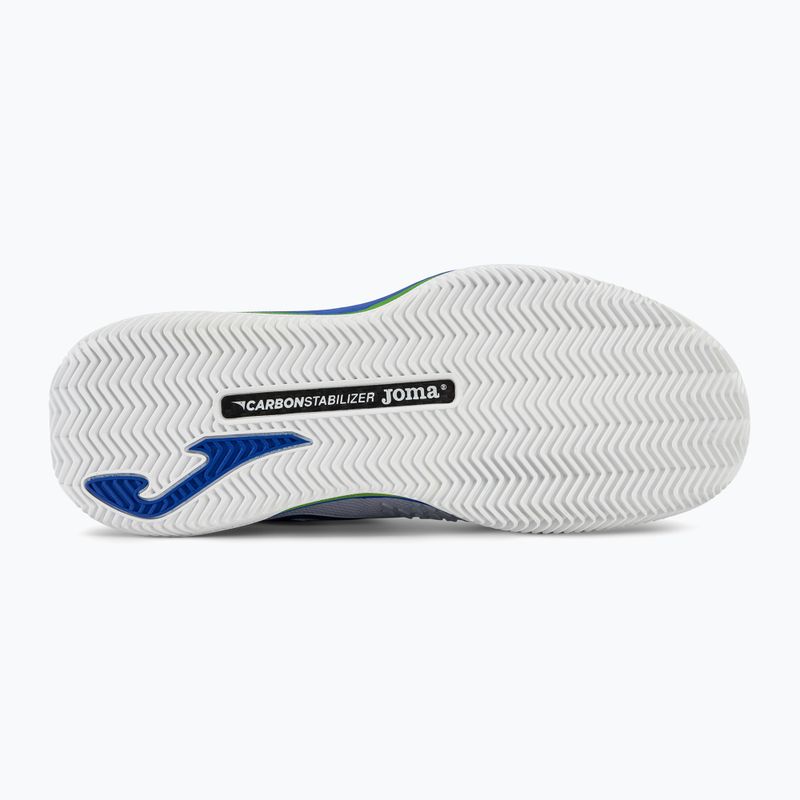Joma Ace Padel pánská obuv na padel bílá/modrá 4