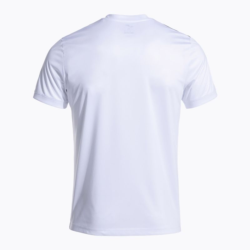 Pánské fotbalové tričko  Joma Court white/black 3