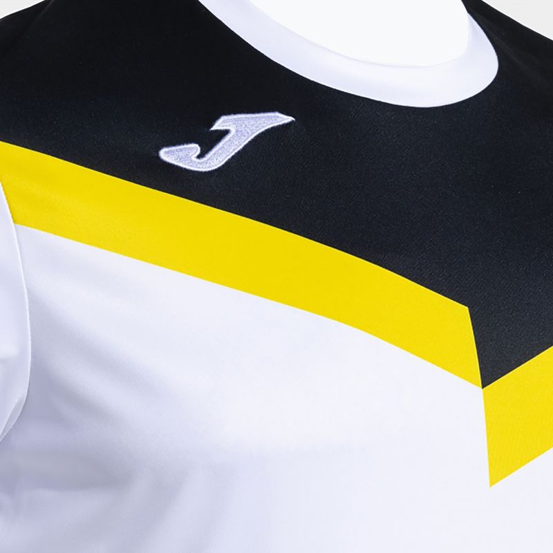 Pánské fotbalové tričko  Joma Court white/black 4
