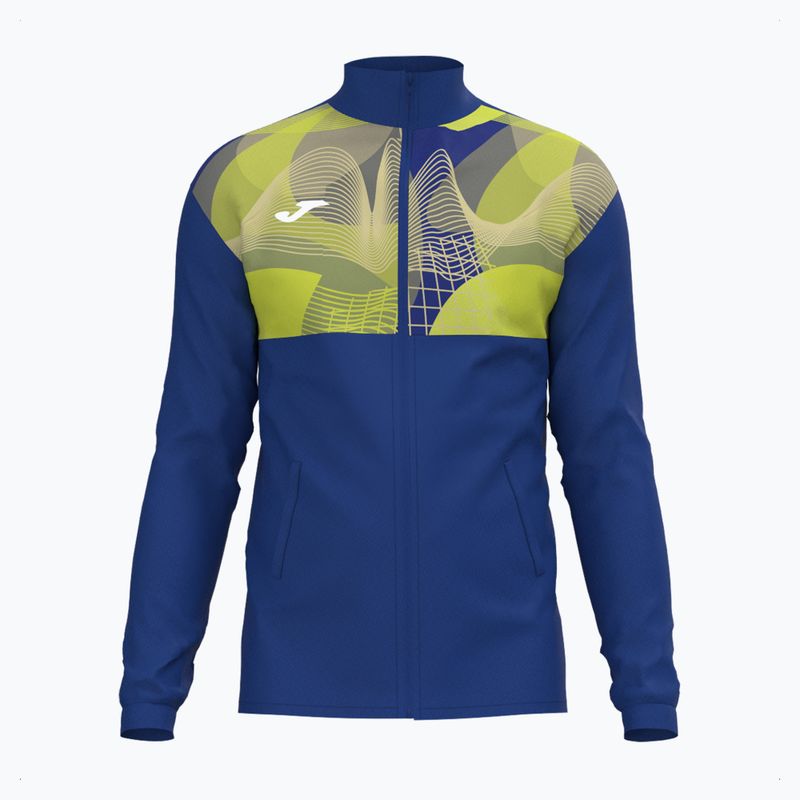 Pánská tenisová mikina Joma Court Full Zip blue