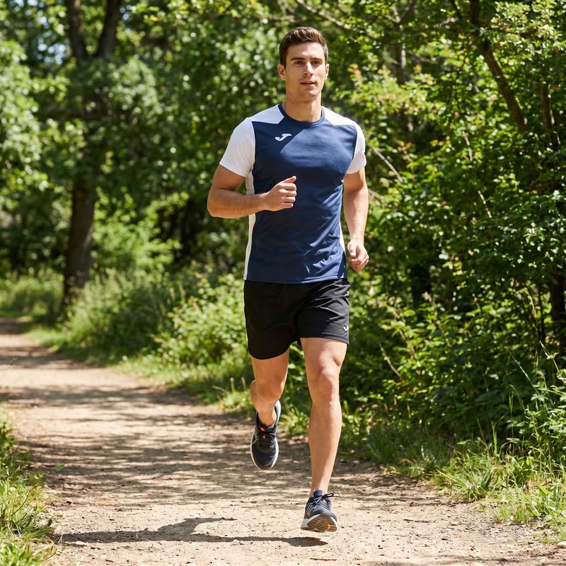 Pánské běžecké tričko Joma Record II navy/white 6