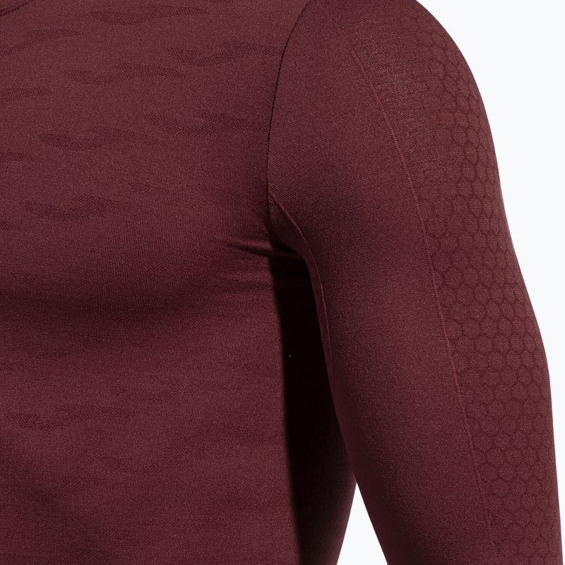 Pánská termoakční mikina Joma Classic burgundy 4