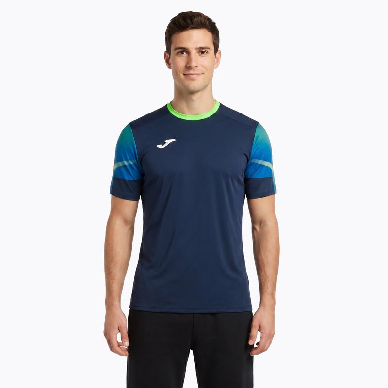Pánské běžecké tričko Joma Elite XI navy/fluor green