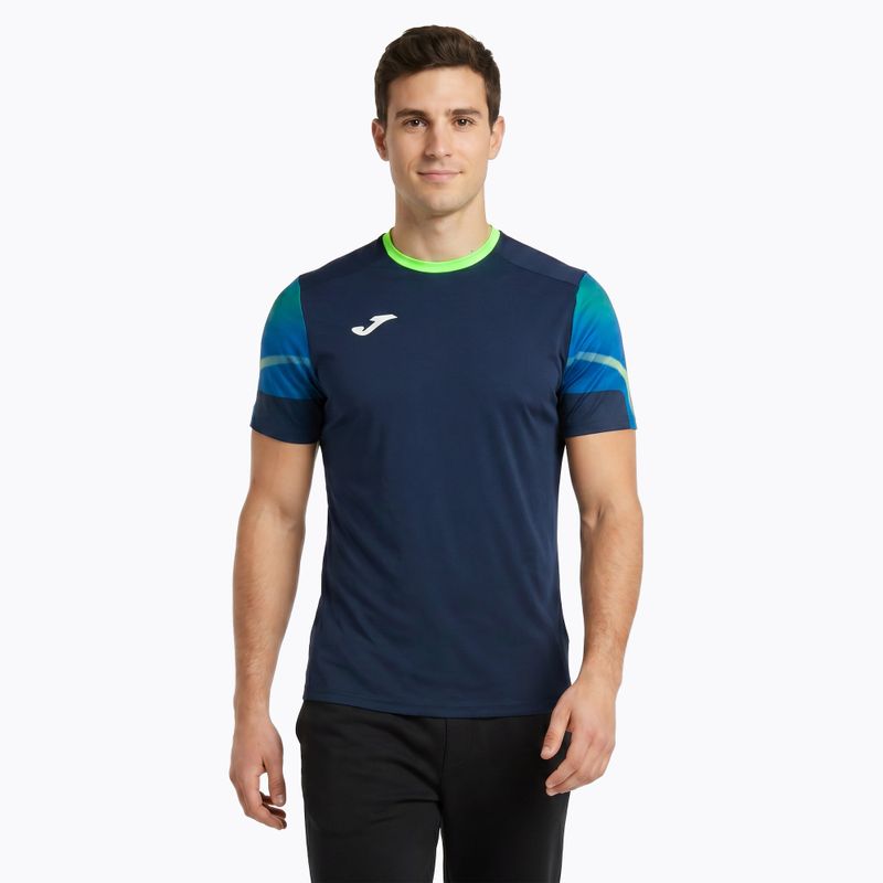 Pánské běžecké tričko Joma Elite XI navy/fluor green 3