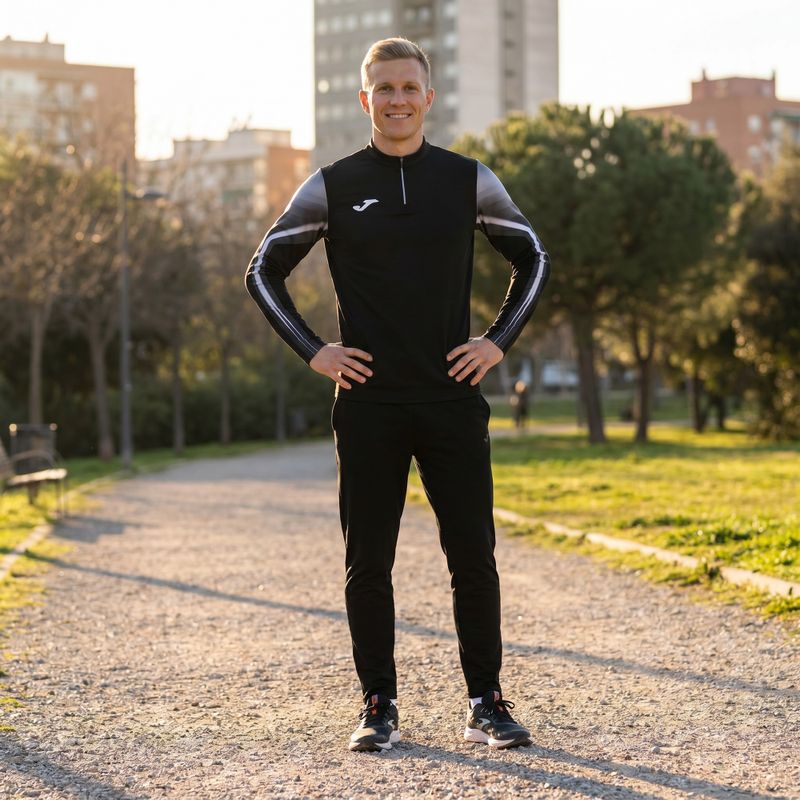 Pánská běžecká mikina Joma Elite XI black/anthracite 8