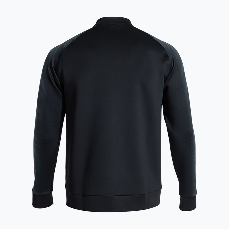 Pánská běžecká mikina Joma Elite XI Full Zip black/anthracite 2